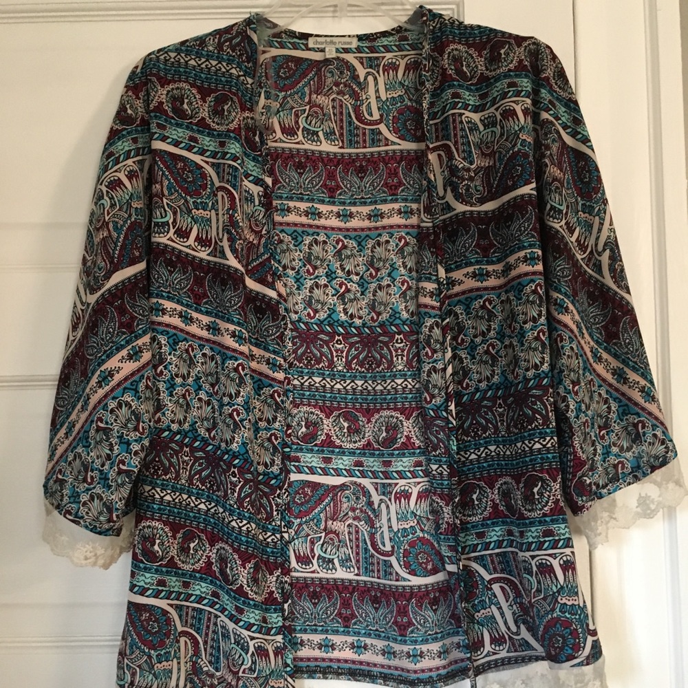 Multicolored kimono
